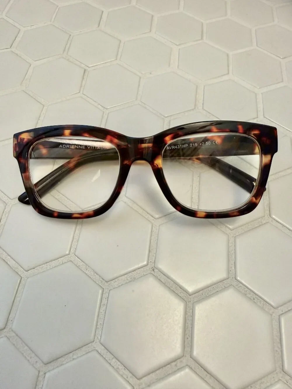 Adrienne Vittadini +2.50 Reading Glasses Readers Set of 3 Tortoise & Blue